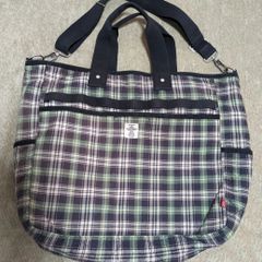 【希少】HEADPORTER✕BEDWIN　コラボ　ショルダーバック 2way　チェック　レトロ　厚手