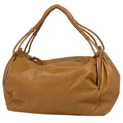 【在庫一掃】 ボッテガヴェネタ BOTTEGAVENETA レザー ハンドバッグ 手提げ ハンドバッグ レザー ブラウン レディース 【中古】