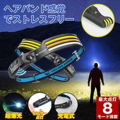 ヘッドライト 充電式 LED ヘッドランプ ライト 自転車 ヘッド ライト ランプ 釣り ヘルメット センサーライト 屋外 センサー 懐中電灯 led 強力 最強 充電式