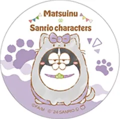 【中古】バッジ・ビンズ ボストンA(一松/ニャニィニュニェニョン)  「まついぬ×サンリオキャラクターズ 缶バッジ」