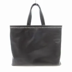 ヨンファ YONFA スタッズハンドバッグ ショルダー レザー 黒 ブラック /AE