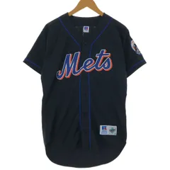 古着 90年代 ラッセル Russell MLB NEW YORK METS ニューヨークメッツ ゲームシャツ ベースボールシャツ USA製 メンズM相当/eaa475331のサムネイル