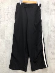 ZARA ザラ サイドライン トラック ワイド パンツ sizeS/黒 ■■ レディース