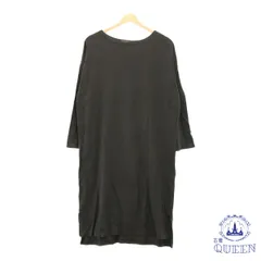 ☆美品☆ SEVENDAYS=SUNDAY セブンデイズサンデイ ワンピース ゆったり カジュアル Uネック ロング丈 レディース グレー Ｆ 901-12274 送料無料 古着