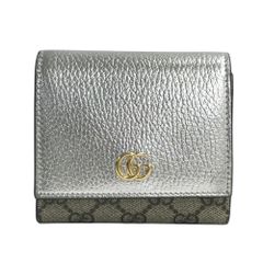 GUCCI GGマーモント 財布 リザード シルバー - メルカリ