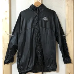 Kaapa YJ ナイロンパーカー ナイロンジャケット フード取り外し可 ドローコード ブラック メンズ