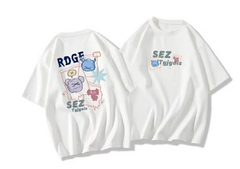 Tシャツ トップス 半袖 プリント キャラ モンスター レディース [1051]