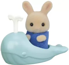 【中古】おもちゃ 4.みるくウサギの赤ちゃん(オーウェン) 「シルバニアファミリー 赤ちゃんコレクション 赤ちゃん海のおともだちシリーズ」