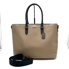 【中古】美品 COACH コーチ ロゴ 2way レザー ハンド ショルダー バッグ eH0979N