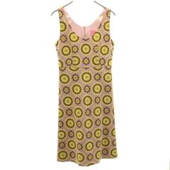 Kate Spade ケイトスペード 花柄 ノースリーブ ワンピース 2 ピンク系 レディース 古着