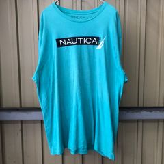 332 NAUTICA ロゴTシャツ ノーティカ XXL ライトブルー ビッグサイズ 夏 古着卸 アメリカ仕入