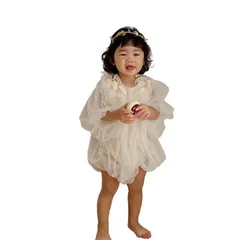 セレモニードレス チュールドレス チュチュドレス 赤ちゃん 子供 子ども こども キッズ 天使 誕生日 記念日 ベビー服 お食い初め ロンパース 0歳 1歳 2歳 3歳 プチプラ 女の子 ハーフバースデー 撮影 スタジオ お呼ばれ フォーマル