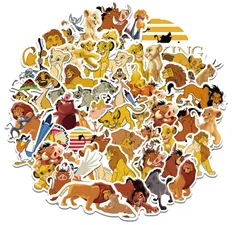 50枚セット ディズニーステッカー ライオンキング The Lion King ウォルト・ディズニー ウォールスッテッカー 壁紙シール wallsticker disney 3～6cm*　JL1