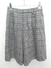 ◇ KUMIKYOKU 組曲 チェック きれいめ ショートパンツ サイズS1 グレー レディース P  【1406240043200】