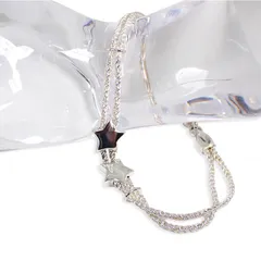 ティファニー 925 スター ダブルロープ ブレスレット[g355-31］