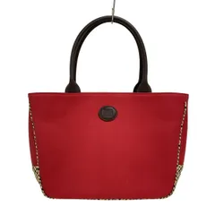 未使用 DAKS ダックス ハンドバッグ レザー トートバック レッド ゴールド on4161_1.jpg