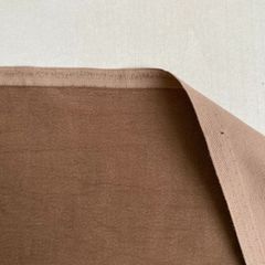 綿　光沢のある薄手別珍　薄茶色　カット生地　2ｍ
