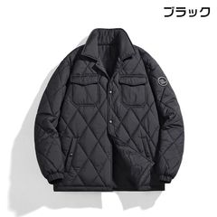 ジャケット メンズ 中綿 ブルゾン ジャンパー コート 厚手 防寒 防風 ライトアウター アウター 秋 冬 通学 通勤 無地 シンプル カジュアル おしゃれ ファッション