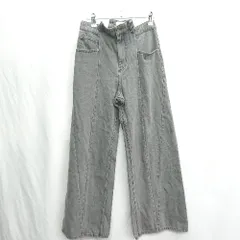 ◇ Θ Q.anos キュアノス 綿混合 デニム サイズ0 ダークグレー レディース E  【1410290033036】