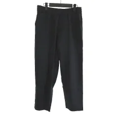 アーバンリサーチ URBAN RESEARCH ITEMS タグ付き エステルトロイージークリップド テーパードパンツ ネイビー 紺 40 