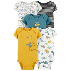 ベビー 半袖 ボディスーツ 肌着 5枚セット 60 70 80 90 95 【bss-33】