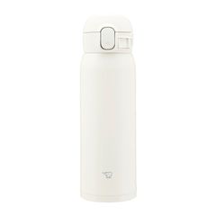 【迅速発送】象印マホービン(ZOJIRUSHI) 水筒 シームレスせん 480ml ワンタッチ ステンレスマグ マットホワイト パッキン一体化で洗うのは3点だけ SM-WS48-WM