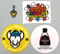 【中古】その他雑貨(男性) GRANRODEO 各会場限定チャーム+ステッカーセット(6/22) 「GRANRODEO LIVE TOUR 2014 MAGICAL RODEO TOUR」 大阪・Zepp Namba会場限定