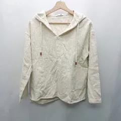 ◇ Θ via j ヴィアジェイ 長袖 パーカー サイズ38 ホワイト レディース E  【1411280001318】のサムネイル