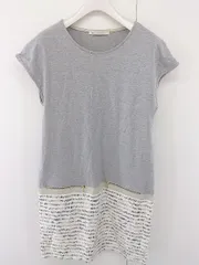 ◇ LUCA/LADY LUCK LUCA ルカ レース 切替 ノースリーブ ミニ ワンピース グレー ホワイト マルチ レディース  【中古】 【1204230000338】のサムネイル