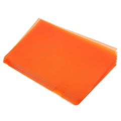 【特価商品】ジャケット スリーブ ファイル フォルダー ドキュメント プロジェクト クリア プラスチック A5 ポケット 個 24 型フォルダー オレンジ L PATIKIL