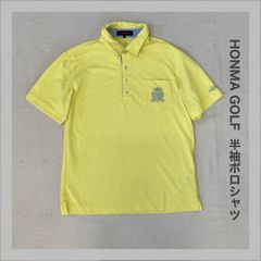 HONMA　ホンマ　本間ゴルフ　HONMAGOLF　夏物　薄手シャツ　ゴルフウェア　薄手　軽量　　ロゴ刺繡　メンズ　L