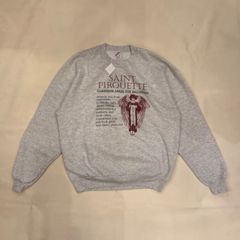 80s 90s　usa　jerzees　スウェット　アート　カレッジ　短丈　グラフィック　【T-385】