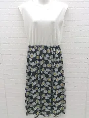 ◇ ROPE PICNIC ロペピクニック 花柄 フラワー 切り替え ノースリーブ  ロング ワンピース F マルチ レディース  【中古】 【1002798861947】