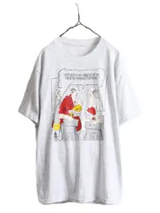 【お得なクーポン配布中!】 80s ジョーク イラスト プリント Tシャツ L 灰 アート シングルステッチ
