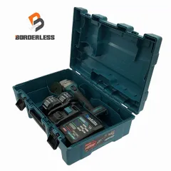 ☆中古品☆makita マキタ 40Vmax 100mm 充電式ディスクグラインダー GA001GRDX バッテリー2個(40Vmax2.5Ah) 充電器 ケース付 111771のサムネイル