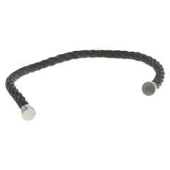 FRED (フレッド) フォース10 ケーブルブレスレット スティールケーブル 17 ブラックのサムネイル