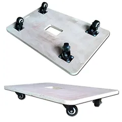 新品 平台車 60×40cm 木製 軽量3.3Kg 耐荷重100Kg 台車 板台車 ベアリング 式 タイヤ ４輪 自在キャスター 軽量 業務用 作業 運搬