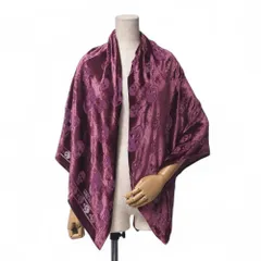 ALEXANDER McQUEEN シルク　ストール　トランプ　スカル　パープル Alexander Mcqueen Skull Scarf,halloween Silk Shawl,black