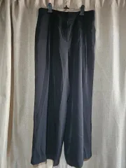 モルガン ツータック ワイドパンツ 77 新品 ブラック ネイビー/パープル？ 2点 まとめ