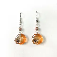 【ハンドメイド】UVレジン　花　ピアス 