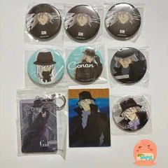 名探偵コナン　ジン Gin　アクリルキーホルダー　缶バッジ　カード　【9点セット】