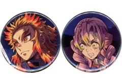 【中古】バッジ・ピンズ 煉獄杏寿郎＆甘露寺蜜璃 煉獄杏寿郎の使命イラスト第二弾 缶バッジセット 「テレビアニメ 鬼滅の刃 無限列車編×ufotable Cafe×マチ★アソビCAFE」