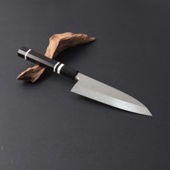 出刃包丁 6寸（刃渡り180mm）通常鏡面仕上げ 本刃付け 八角柄 和包丁