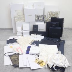 IT045B0FWCHS Dior ディオール 純正 BOX 空き箱 31個 ショッパー 紙袋 32枚 インテリア 保存袋 ホワイト ネイビー リボン