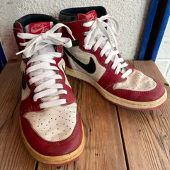 オリジナルヴィンテージ　Nikeエアジョーダン1大きめ13 85年製 Yahoo!オークション -「air jordan 1985」(ナイキ) (スニーカー