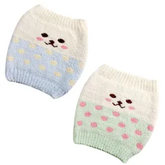 TikTrunk 腹巻き ボディウォーマー 2枚セット 大人用 防寒 冷え対策 保温 伸縮性 ふわふわ かわいいデザイン ブルー×グリーン [ブルー/グリーン]