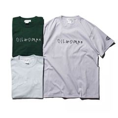 【新品・未使用】OILWORKS S/S T-SHIRTS (OILWORKS 刺繍 25) オイルワークス 半袖T-シャツ 3色