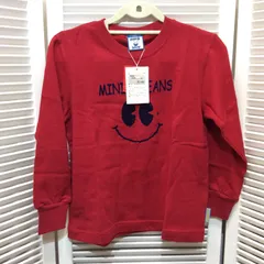 未使用 MINI-K ミニケー 長袖 Tシャツ キッズ 130 レッド プリント柄　ナルミヤのサムネイル