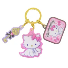 【メール便】チャーミーキティ キーリング 3連アクリルキーホルダー 胸キュンメモリーズ サンリオ 3チャーム アクキー キャラクター グッズ 