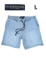 海外企画U.S. POLO ASSN. ウエストゴムデニムショートパンツ　　L OR00165